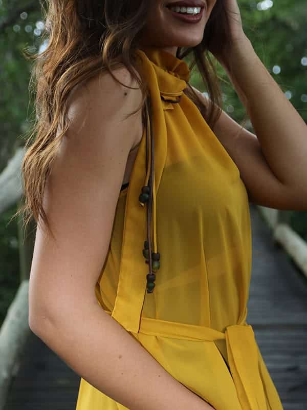 African Monarch Lodges Lily Honey Dress