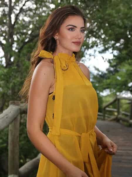 African Monarch Lodges Lily Honey Dress