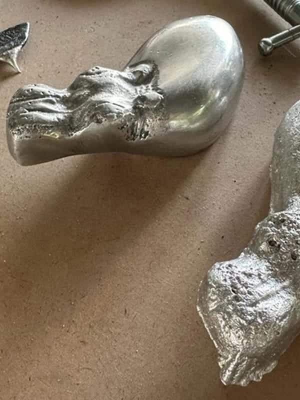 African Monarch Lodges Sijwa Boutique Aluminium Hippos