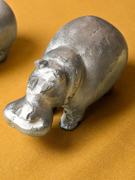 African Monarch Lodges Sijwa Boutique Aluminium Hippo